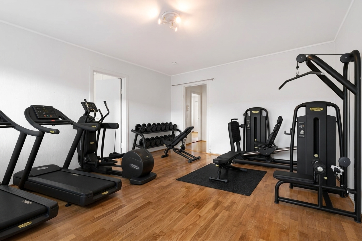 Sportschool volledig ingericht met Technogym fitnessapparatuur